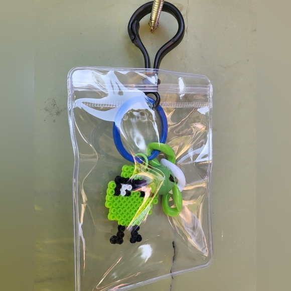 Handmade QSMP Perler Bead Eggs Keychain, Backpack Charm - Picture 4 of 14